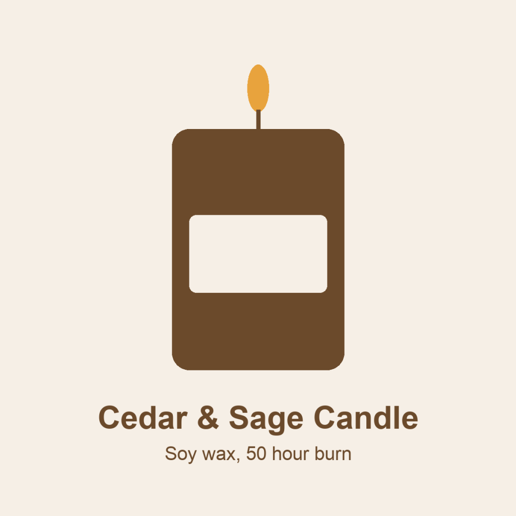 Cedar & Sage Candle